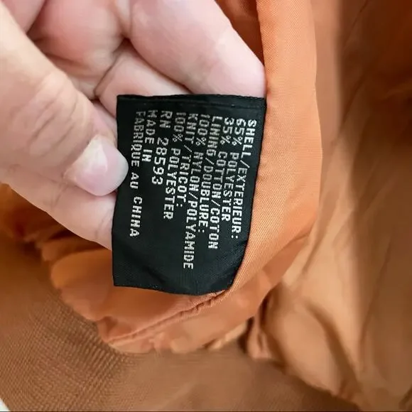Members Only Camel Brown Racer Jacket